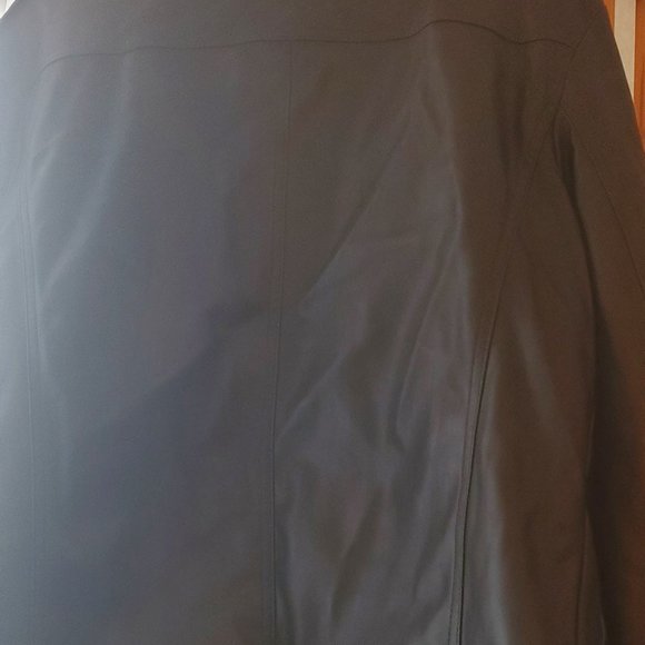 Calvin Klien Genuine Leather Thinsulate Lined Leather Bomber (Black)  Size M - Picture 3 of 5